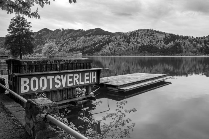 Bayern Schliersee Bootssteg Bootsverleih