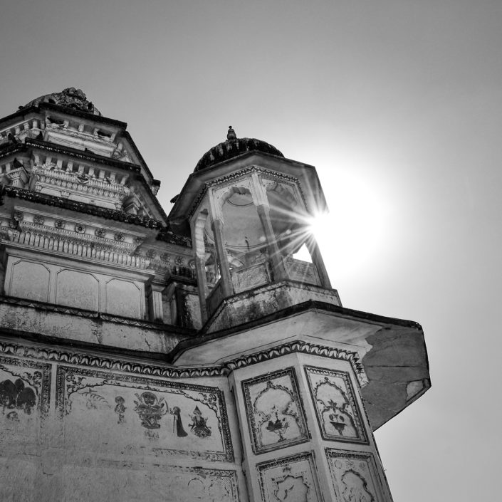 Indien, Rajastjan, Pushkar, Architektur, bemalte Fassade