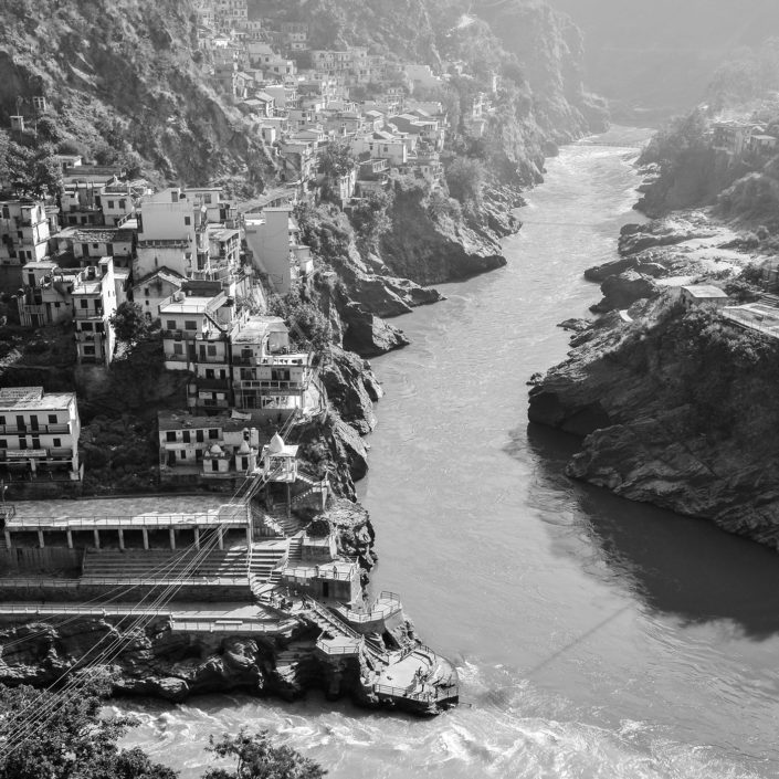 Indien, Badrinath, Bundesstaat Uttarakhand, Alakananda Fluß, Devprayag