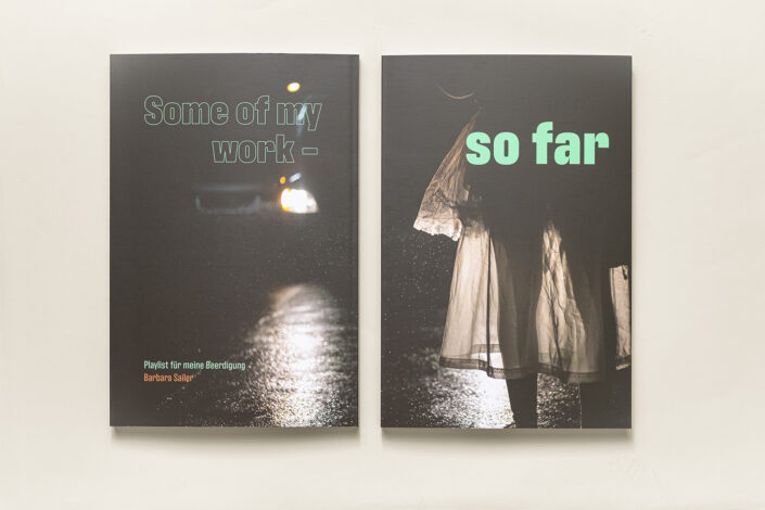 Fotobuch „Some of my work – so far“ Cover Vorder- und Rückseite